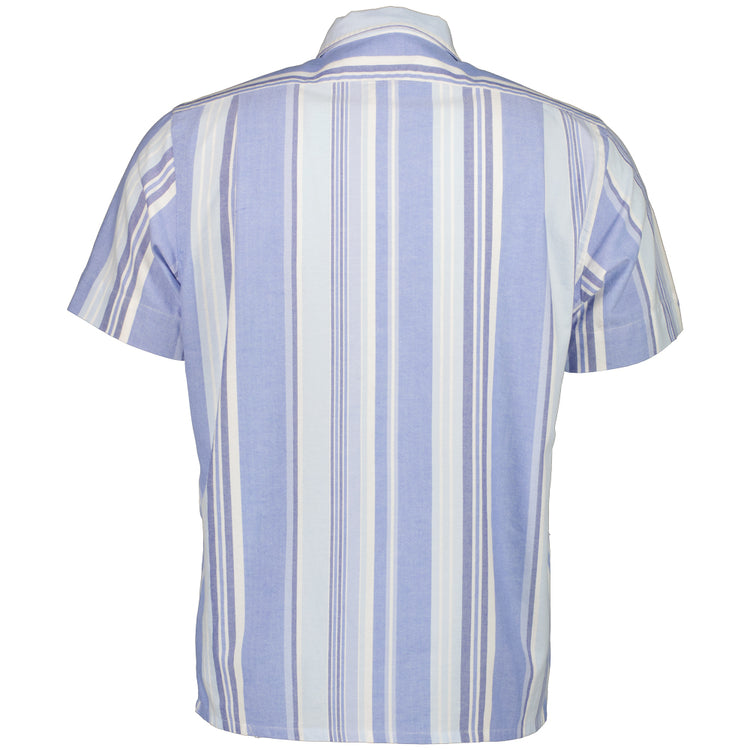 Short Sleeve Stripe Print Shirt - Casual Basement