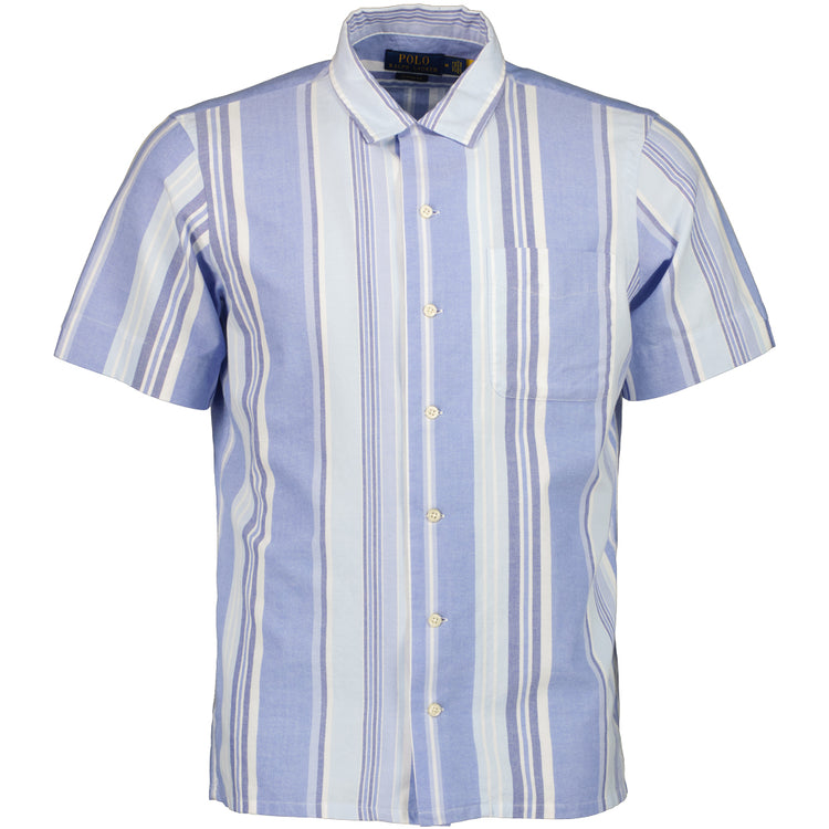 Short Sleeve Stripe Print Shirt - Casual Basement