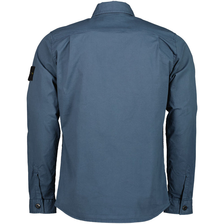 Supima Cotton Twill Stretch Overshirt - Casual Basement