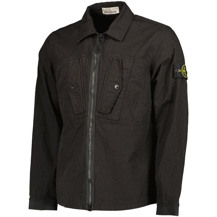 Ripstop Cotton Zipped Overshirt - Casual Basement