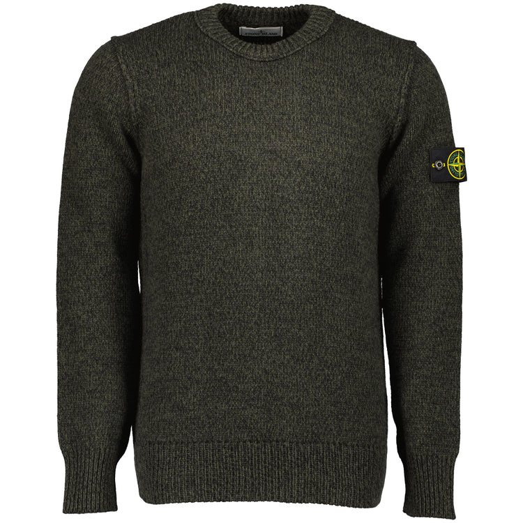 Mouliné Lambswool Crewneck Knit - Casual Basement