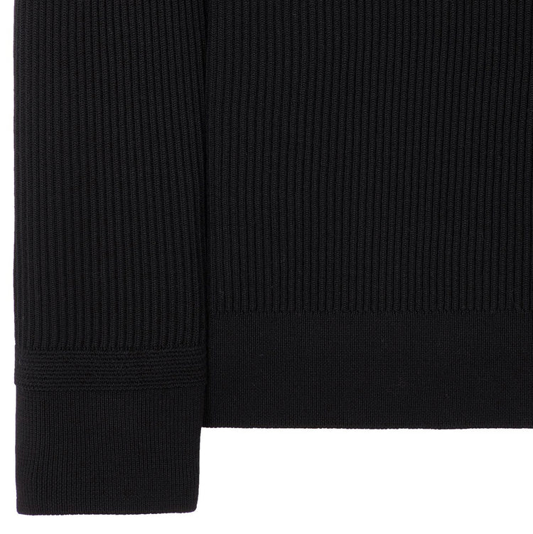 Crewneck Knit In Full-Rib Wool - Casual Basement