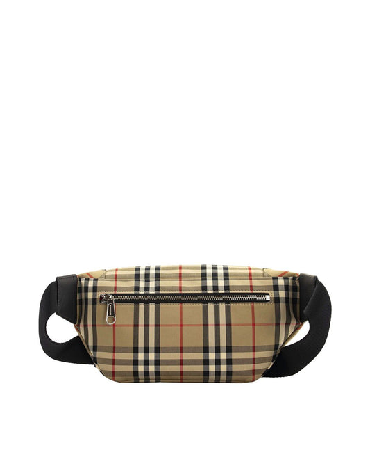 Vintage Check Canvas Belt Bag