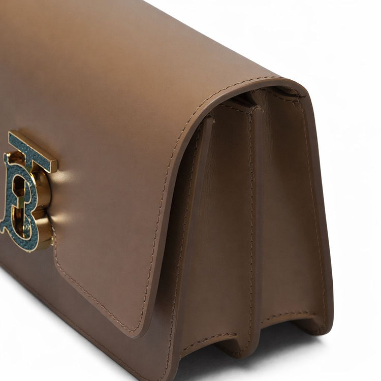 Small Leather TB Shoulder Bag - Casual Basement