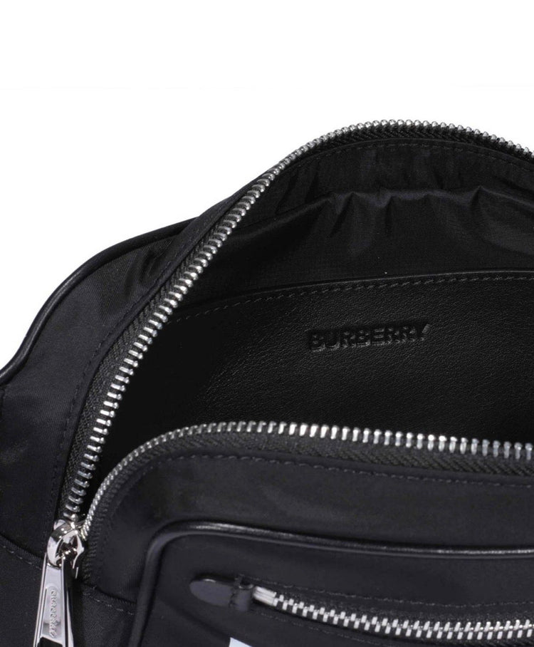 Logo Print Nylon Belt Bag