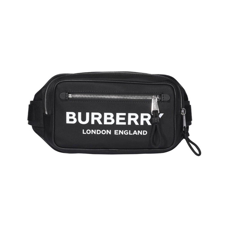 Logo Print Nylon Belt Bag