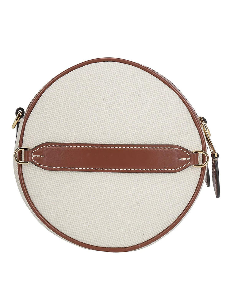 Mini Louise Round Canvas Crossbody Bag