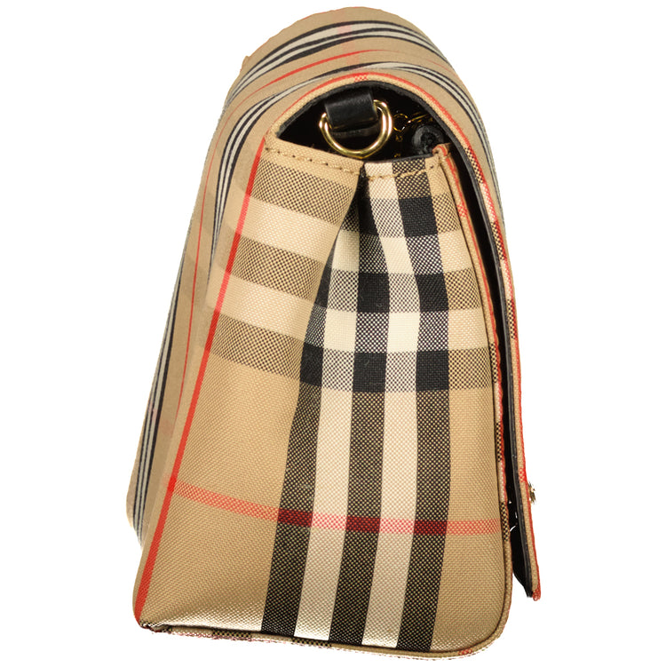 Mini Vintage Check & Leather Crossbody Bag - Casual Basement