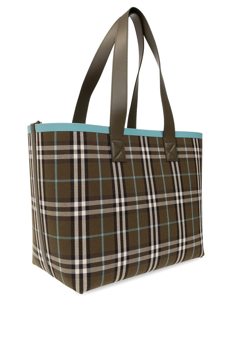 London Vintage Check Tote Bag