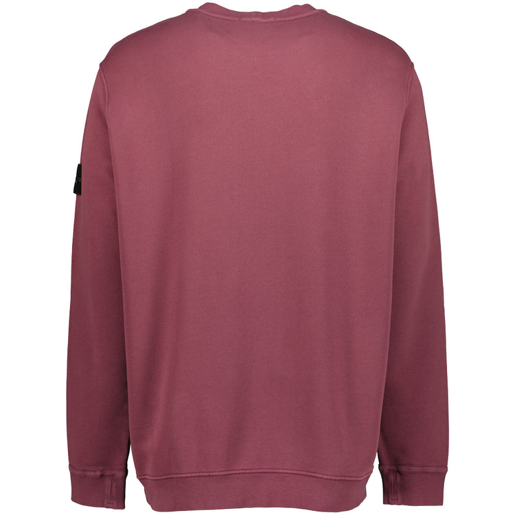 Diagonal Fleece 'Old' Effect Sweatshirt