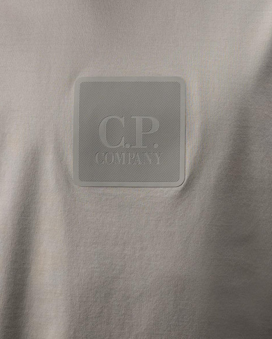 Metropolis Mercerized Jersey Logo Patch T-Shirt - Casual Basement