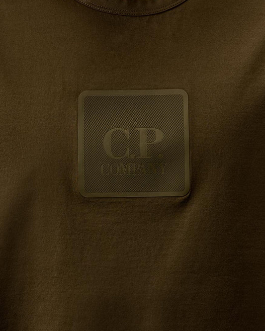 Metropolis Mercerized Jersey Logo Patch T-Shirt - Casual Basement