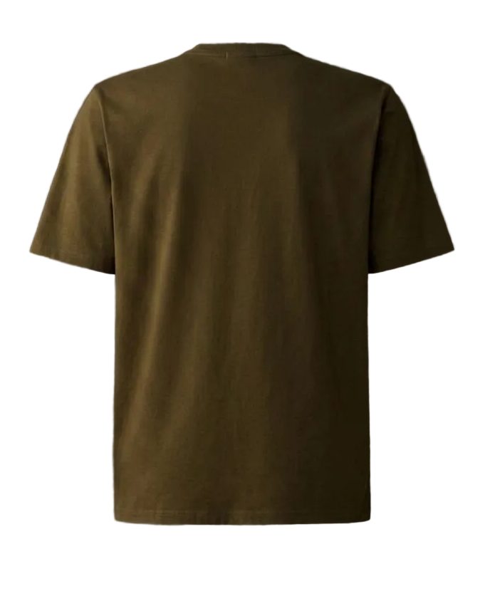 Metropolis Mercerized Jersey Logo Patch T-Shirt - Casual Basement