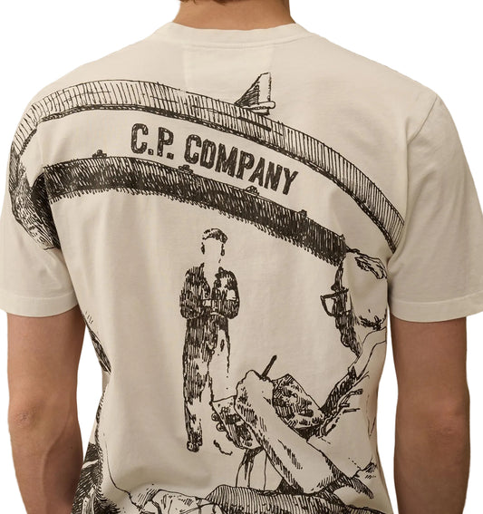 Jersey Logo & Back Graphic T-Shirt - Casual Basement