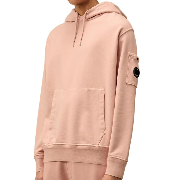 Diagonal Fleece Resist Dyed Lens Hoodie - Casual Basement