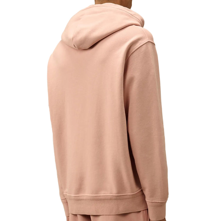 Diagonal Fleece Resist Dyed Lens Hoodie - Casual Basement
