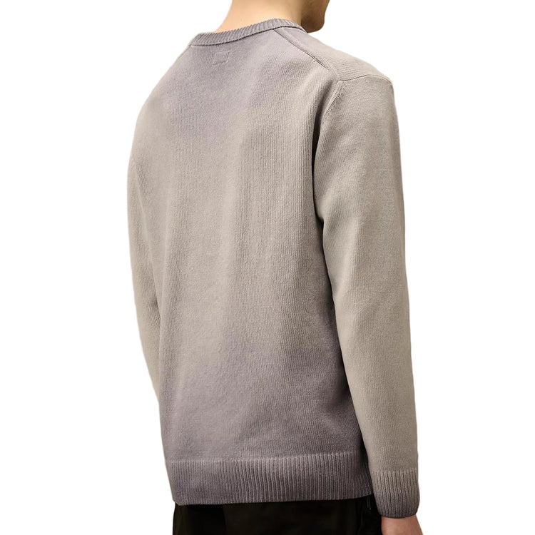 Chenille Crewneck Cuff Logo Knit (TBC) - Casual Basement