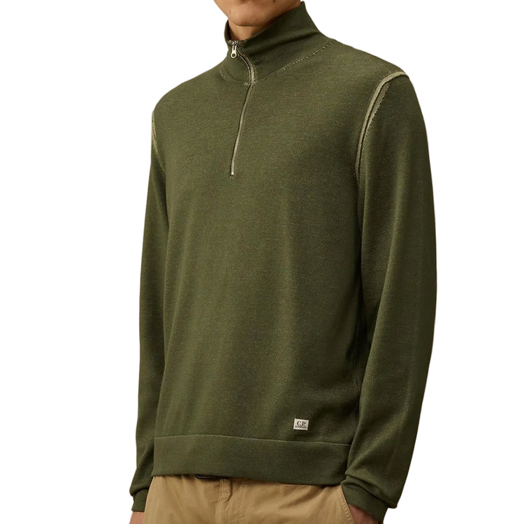 Cotton/Nylon Quarter Zip Knit (TBC) - Casual Basement