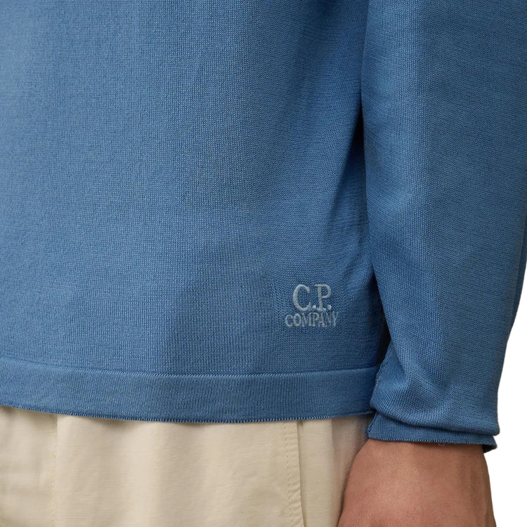 Lisle Thread Crewneck Logo Knit - Casual Basement