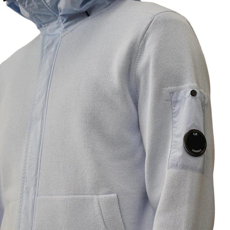 Cotton Mixed Hooded Lens Knit - Casual Basement