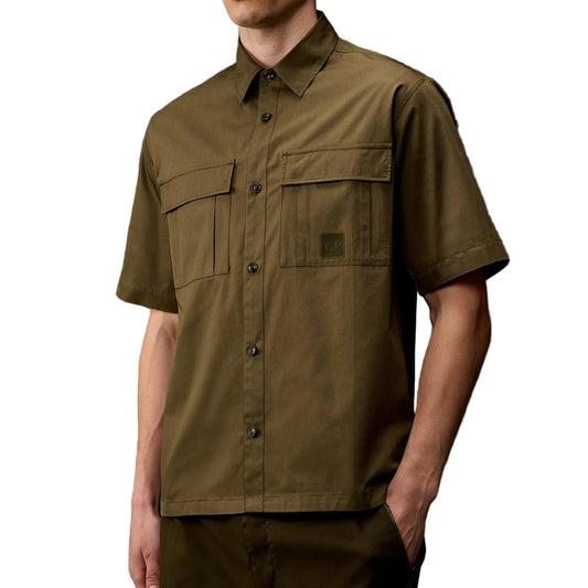 Metropolis Short Sleeve Gabardine Shirt - Casual Basement