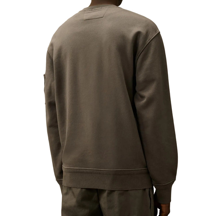 Diagonal Fleece Resist Dyed Lens Sweatshirt - Casual Basement
