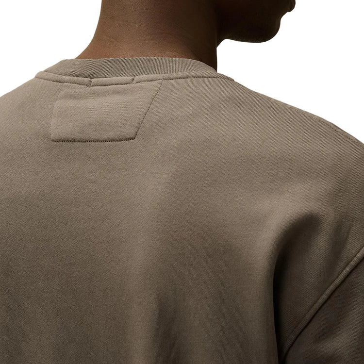 Diagonal Fleece Resist Dyed Lens Sweatshirt - Casual Basement