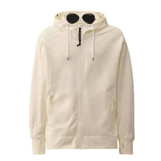 Diagonal Raised Fleece Zipped Goggle Hoodie - Casual Basement