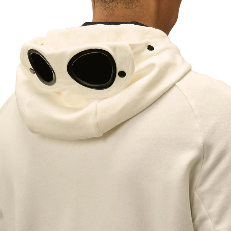 Diagonal Raised Fleece Zipped Goggle Hoodie - Casual Basement