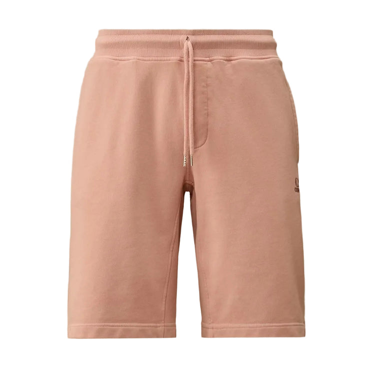 Cotton Diagonal Fleece Resist Dyed Logo Bermudas - Casual Basement