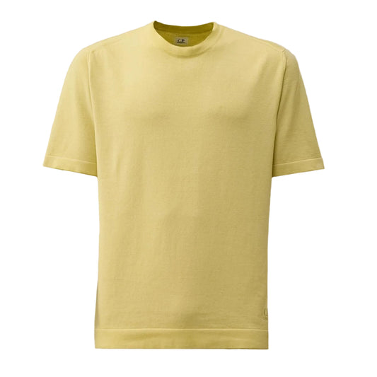 Cotton Crepe Short Sleeve Logo Knit - Casual Basement