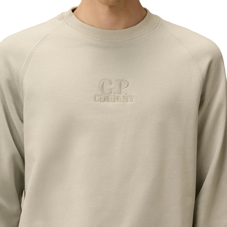 Diagonal Raised Fleece Logo Sweatshirt - Casual Basement