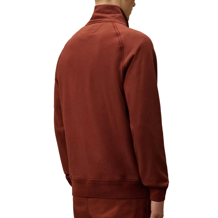 Diagonal Fleece Quarter Zip Logo Sweatshirt - Casual Basement