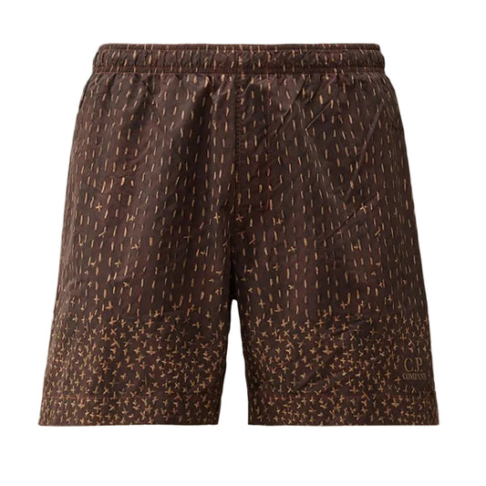 Flatt Nylon Sashiko Print Swim Shorts - Casual Basement