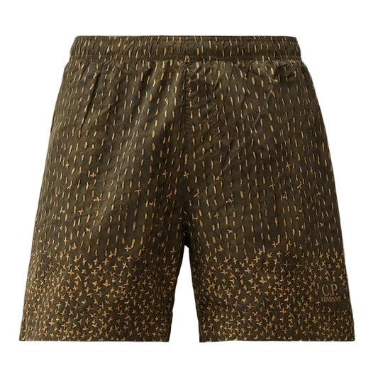 Flatt Nylon Sashiko Print Swim Shorts - Casual Basement