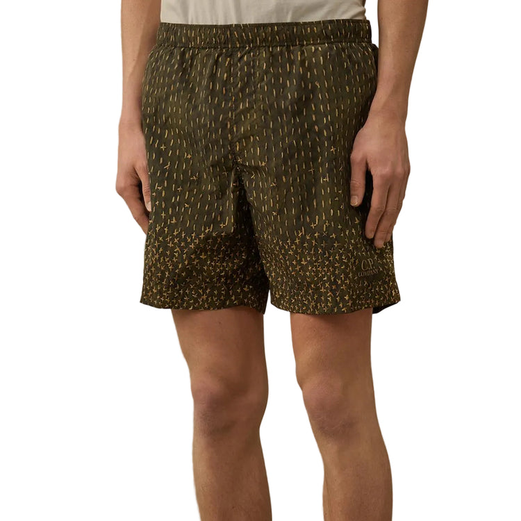 Flatt Nylon Sashiko Print Swim Shorts - Casual Basement