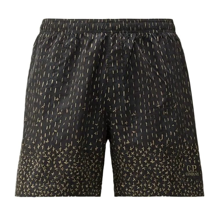 Flatt Nylon Sashiko Print Swim Shorts - Casual Basement