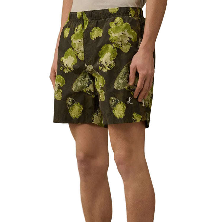 Flatt Nylon Flower Print Swim Shorts - Casual Basement