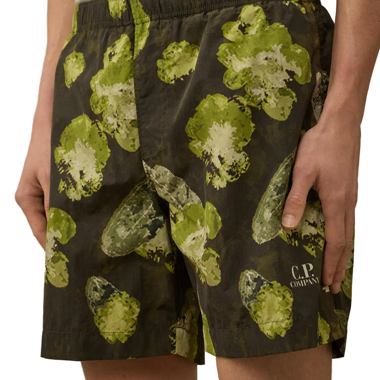 Flatt Nylon Flower Print Swim Shorts - Casual Basement