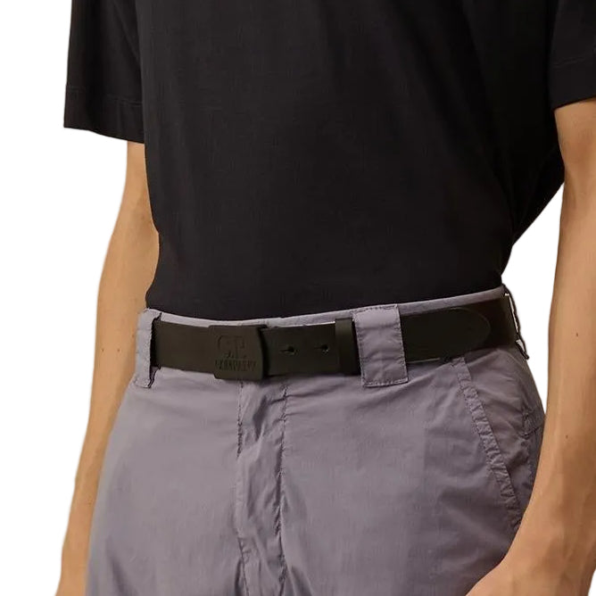 Leather Logo Buckle Belt - Casual Basement