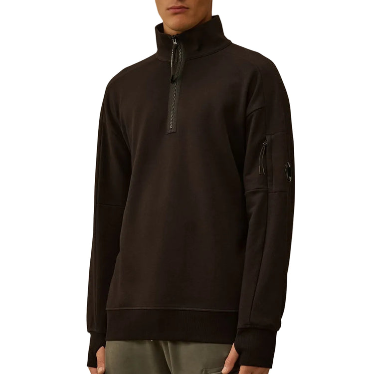 Quarter Zip Lens Fleece Sweatshirt
