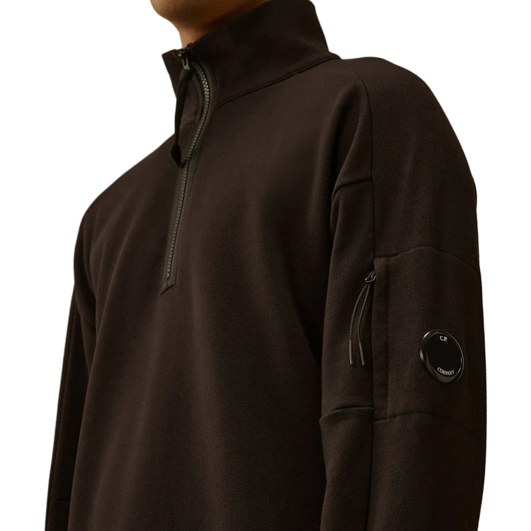 Quarter Zip Lens Fleece Sweatshirt