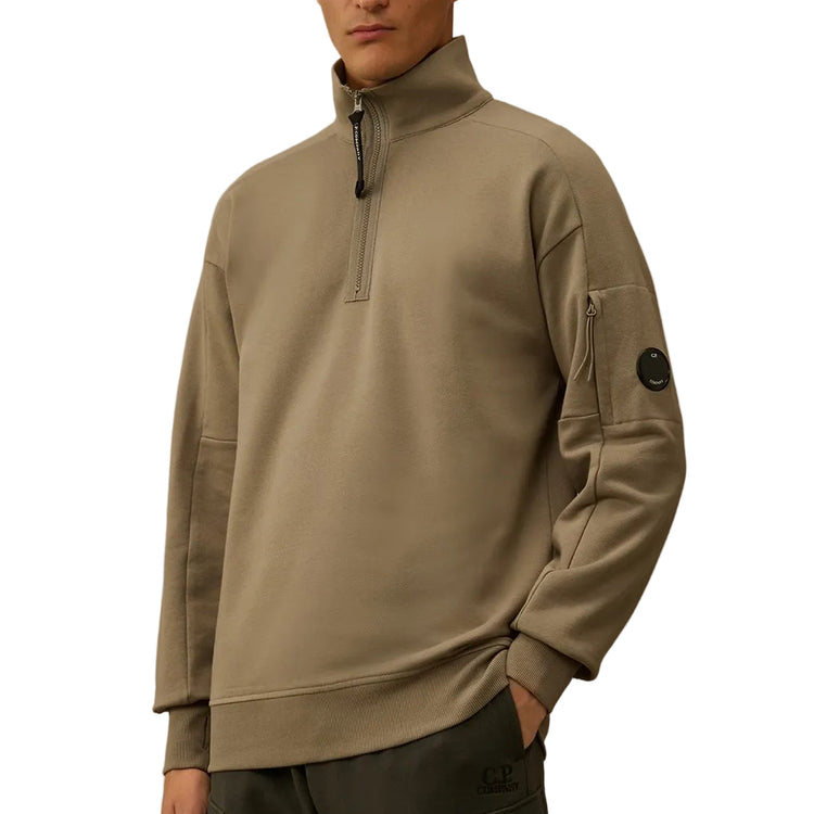 Quarter Zip Lens Fleece Sweatshirt