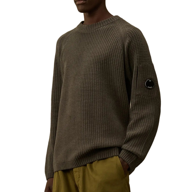 Chenille Waffle Knit Lens Jumper
