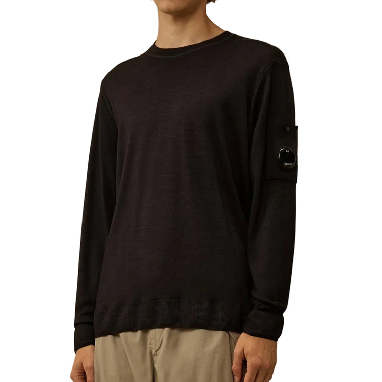 Merino Wool Crewneck Lens Knit