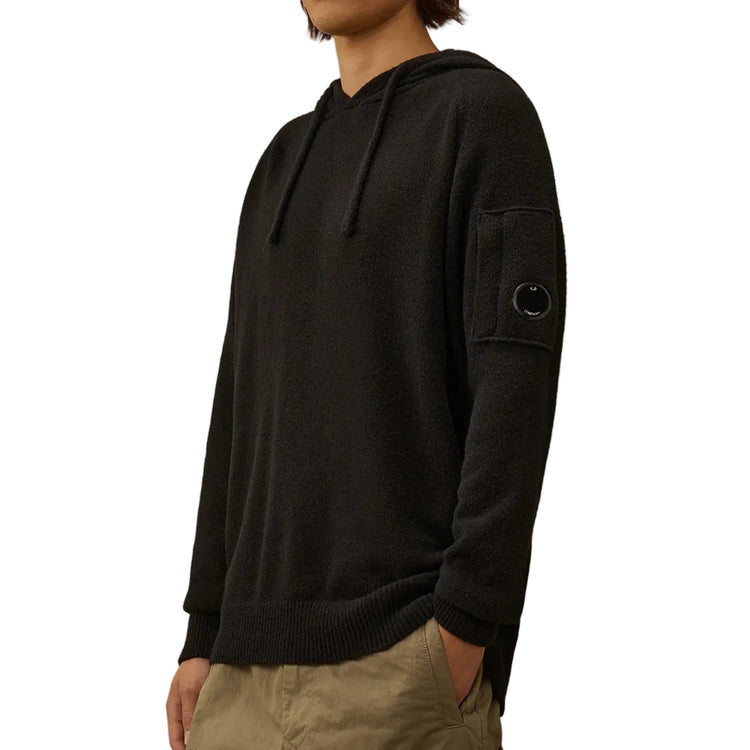 Fleece Knit Lens Hoodie