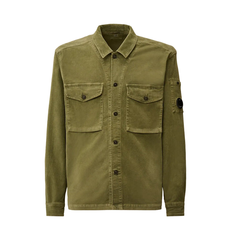 Stretch Corduroy Lens Overshirt