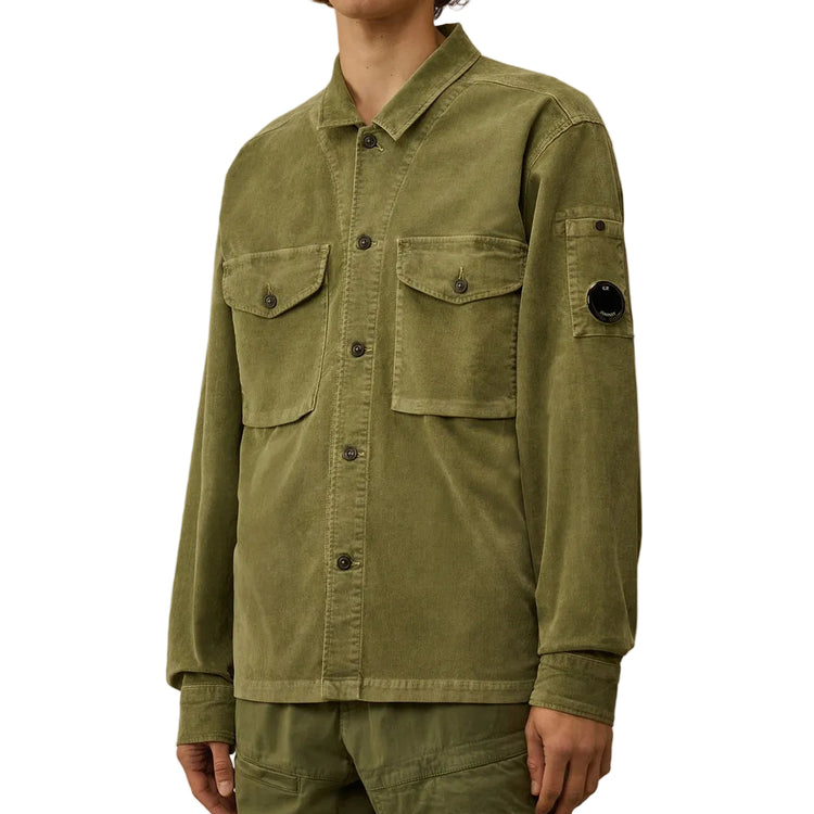 Stretch Corduroy Lens Overshirt