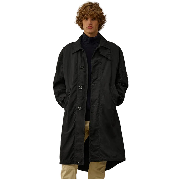 Padded Twill Fishtail Lens Parka
