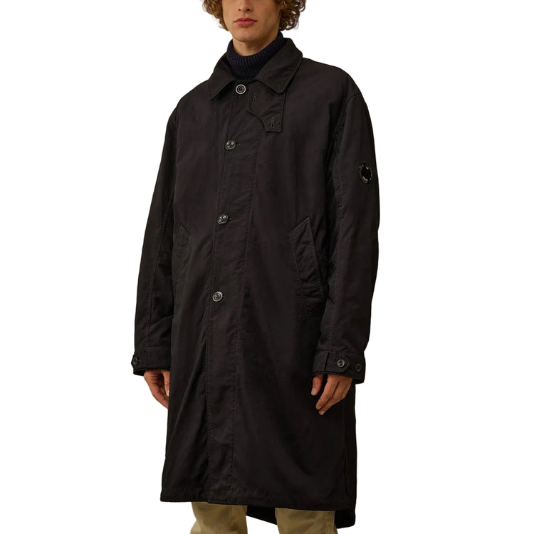 Padded Twill Fishtail Lens Parka